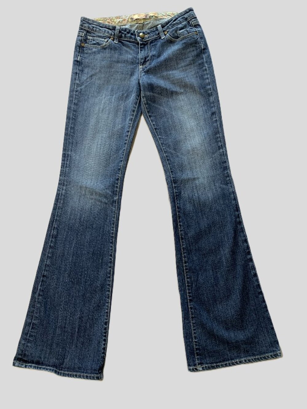 Paige Y2K Premium Denim Laurel Canyon Bootcut Flare Blue Women Jeans Size 30
